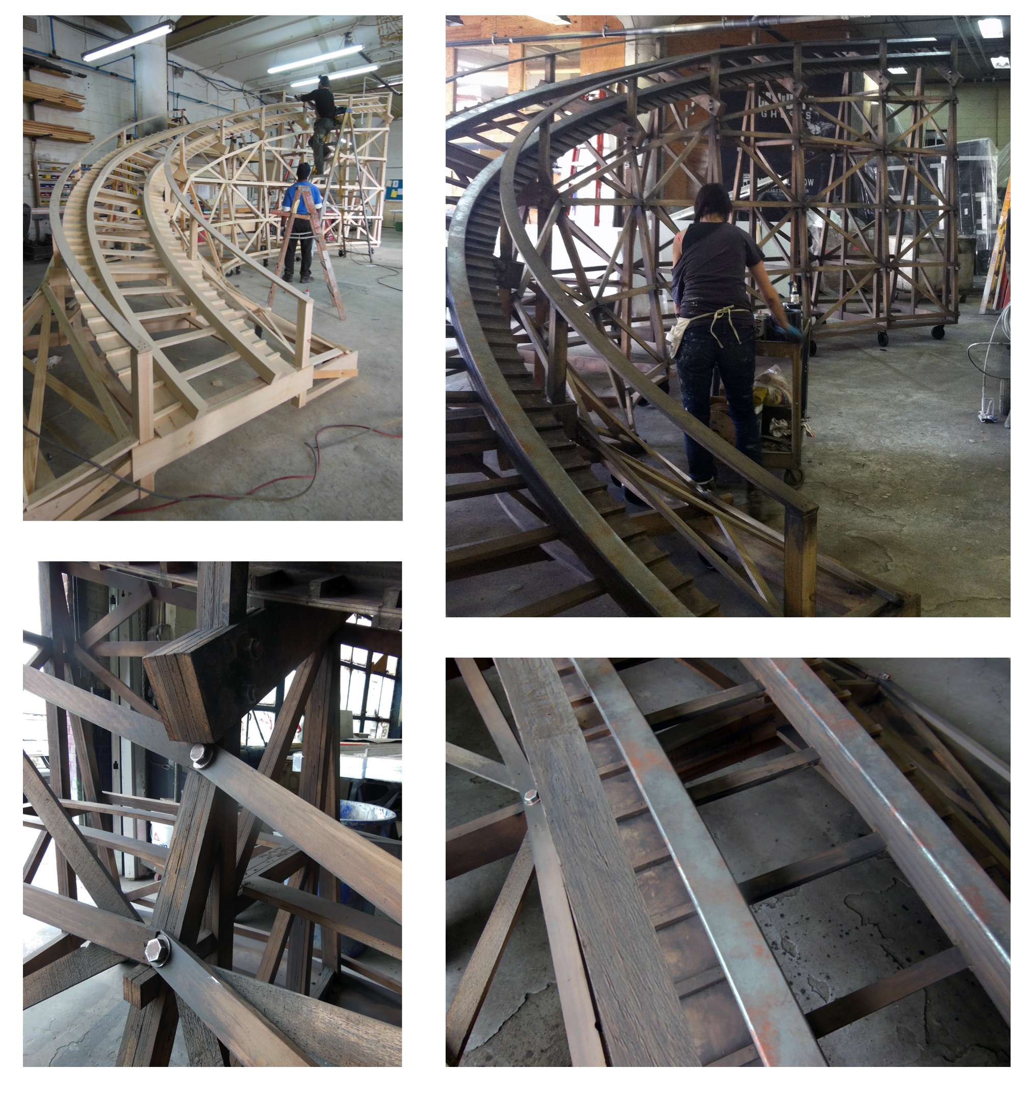 Roller Coaster in Progress Assembly